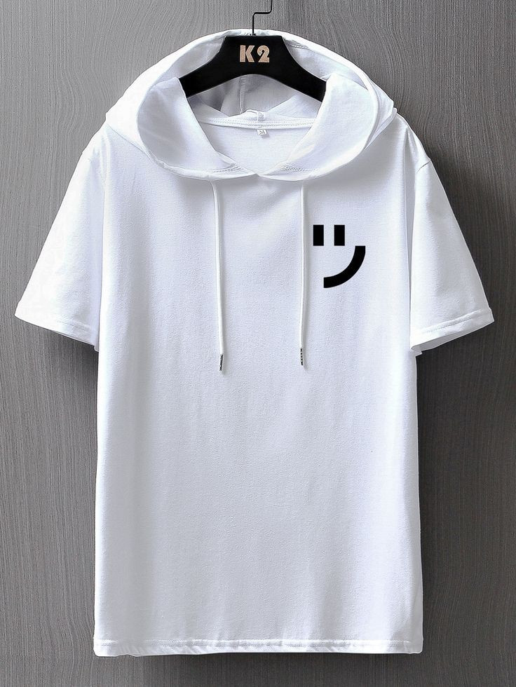 Fifth Avenue Smile Print MIFT410 Hooded ROKA T-Shirt - White