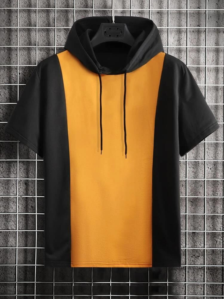 Fifth Avenue INZI Color Block Hooded T-Shirt