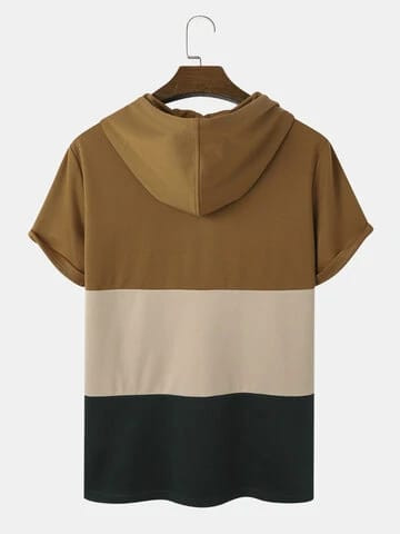 Fifth Avenue ILLU Color Block Hooded T-Shirt