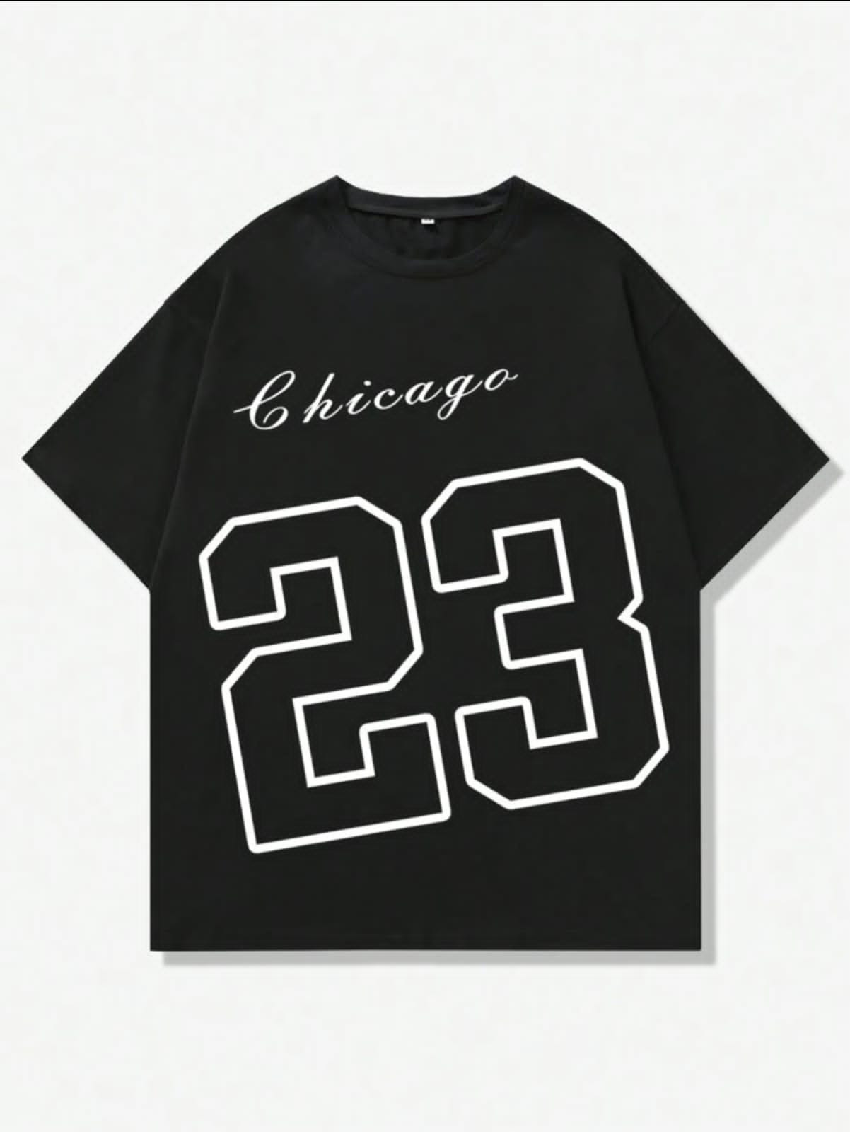 Nine Zero Chicago 23 Printed NZMT10 T-Shirt - Black