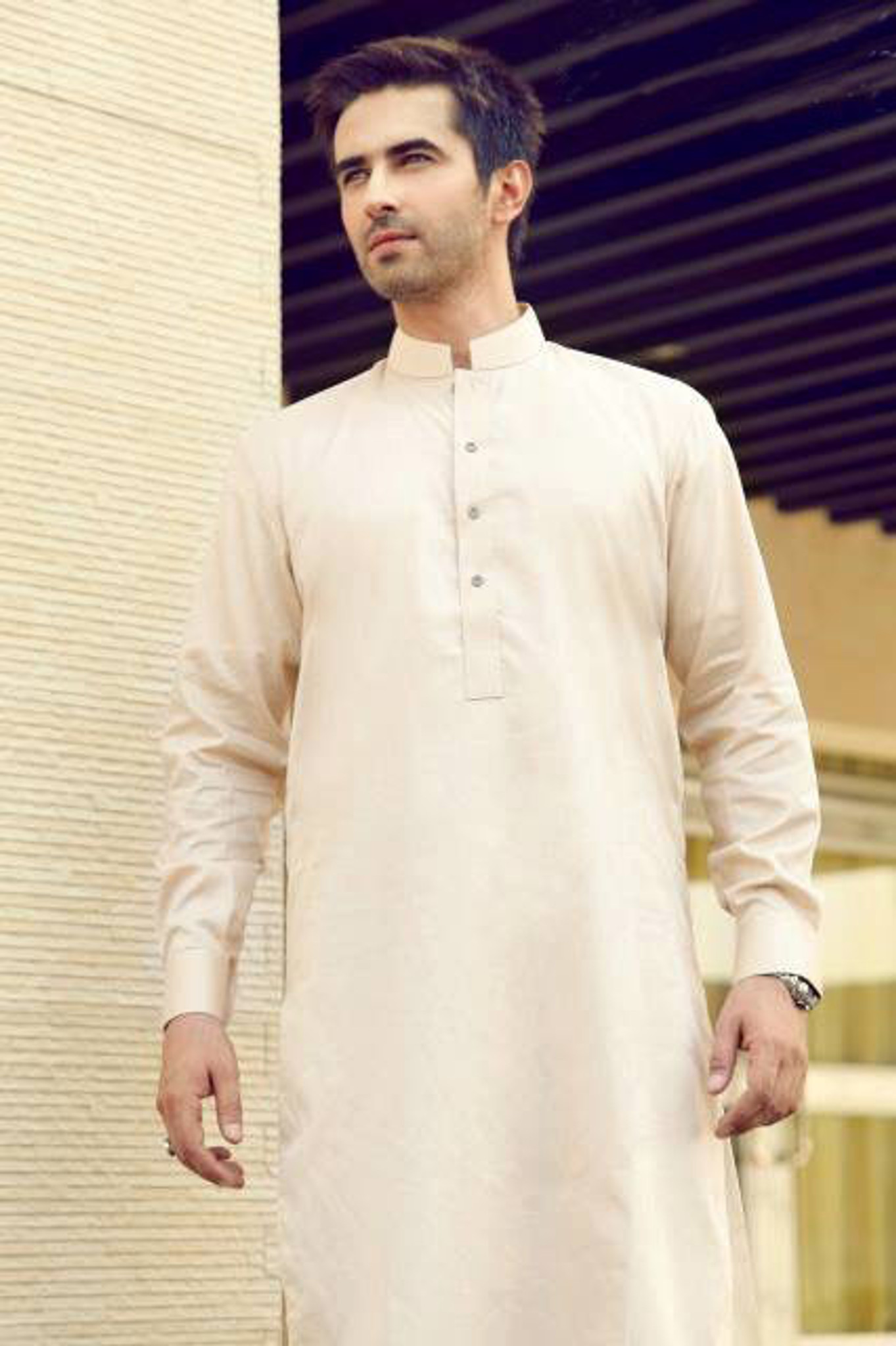 off white shalwar kameez mens