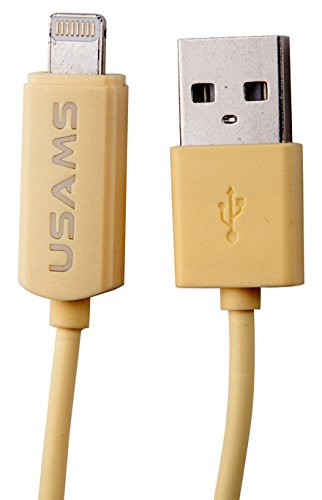 Usams U-Line lightning Data Transmit And Charging Cable for iPhone - Yellow