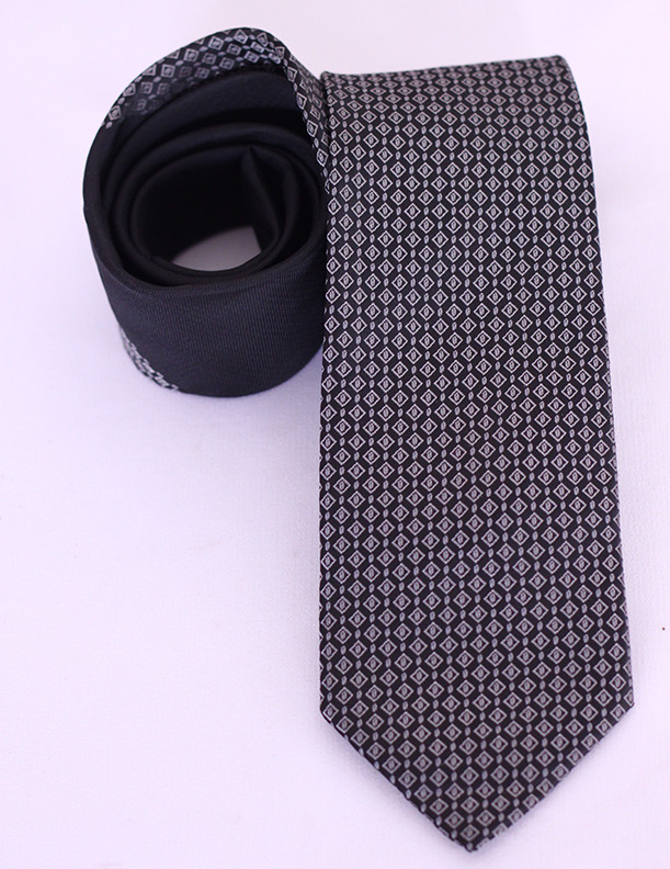 Tayyab Bombal Men's Black/Gray Necktie