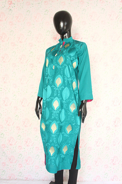 Teal Stone Boski Shirt2 By Marjan