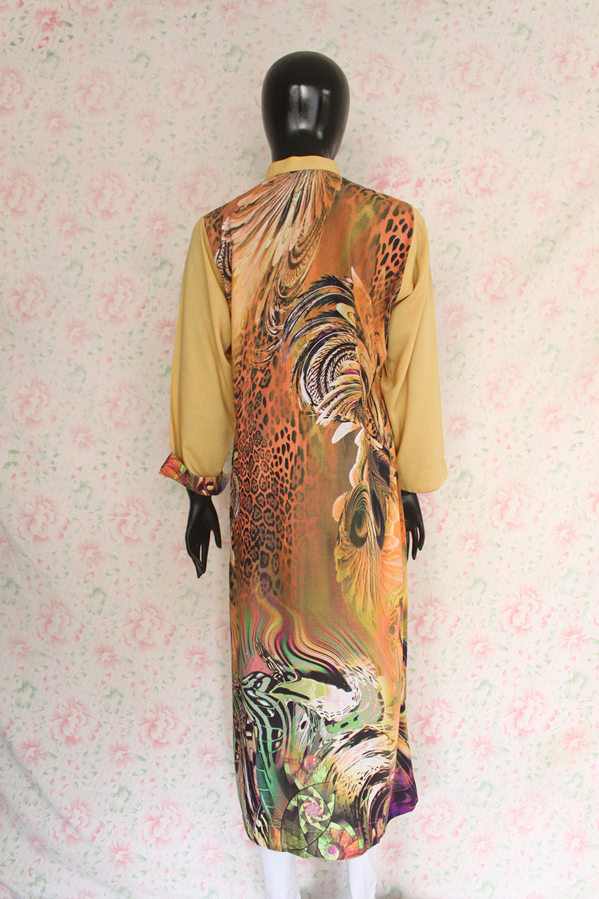 Beige Silk Lawn Shirt By Marjan