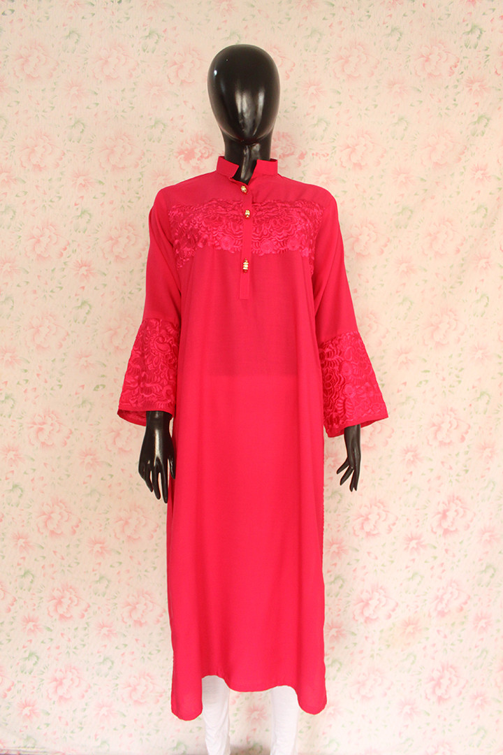 Pink Silk Lawn Shirt 2 By Marjan