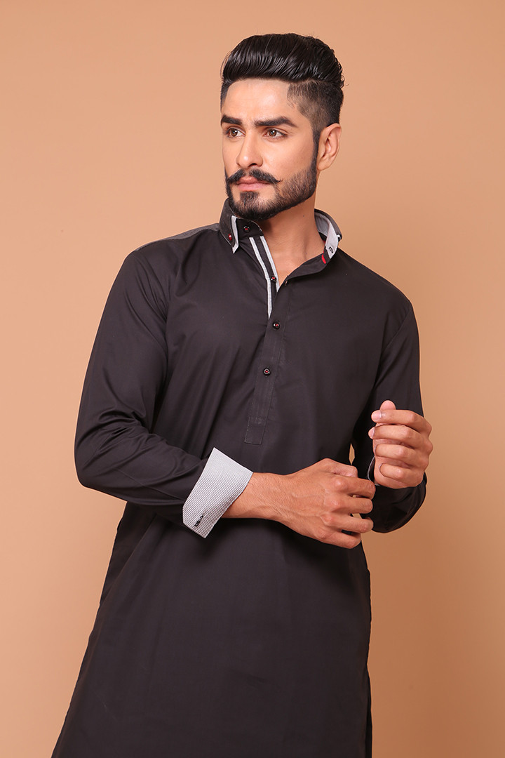 Blackout Designer Wear Shalwar Kameez by Fahad & Mustafa