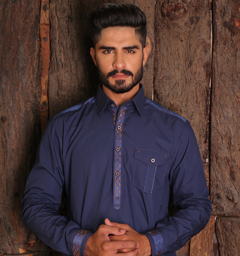 Bezel Designer Wear Shalwar Kameez by Fahad & Mustafa
