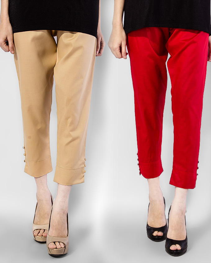 Pack of 2 Cigarette Pants 2 by Tee Tall