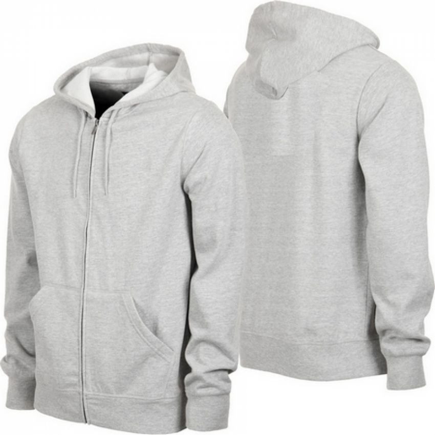 Heather Grey Premium Fleece Zip Hoodie by Tee Tall