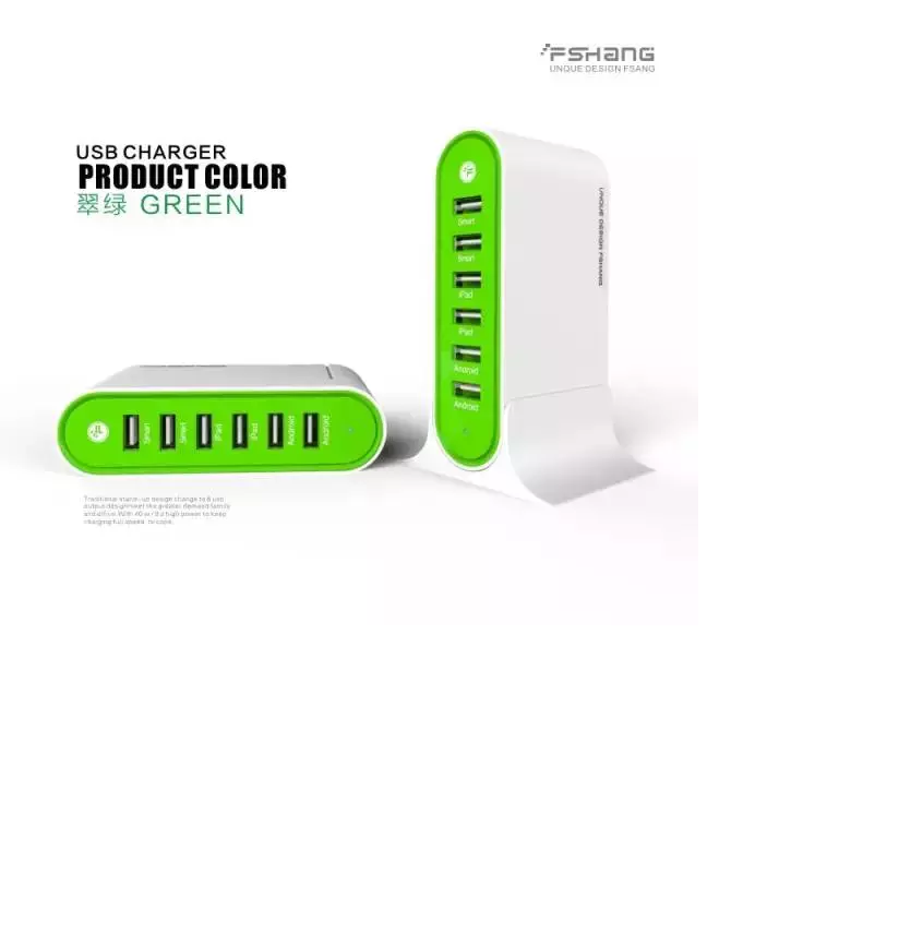 fshang 6 Port Charger - Green