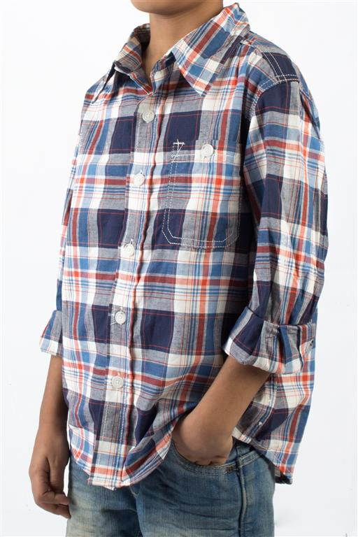 Cherokee Kids Casual Shirt - Blue and White