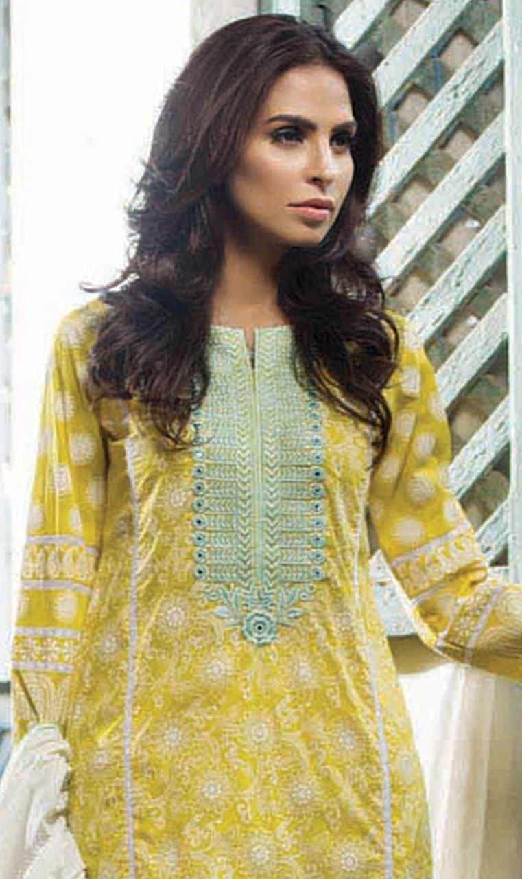 Orient Kurti Embroidered Pasteles Design 16-020-A