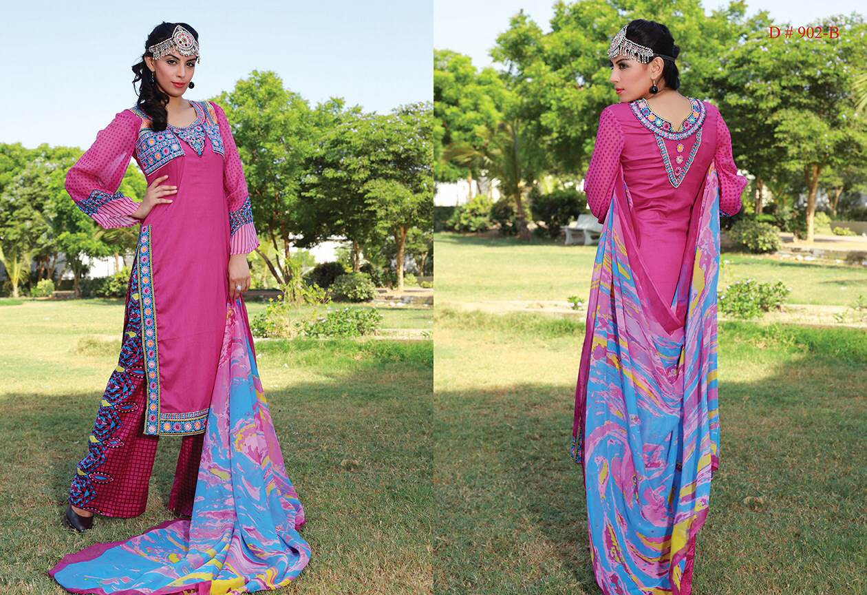 Artline Semi-Stitched Embroidered Design 902-B