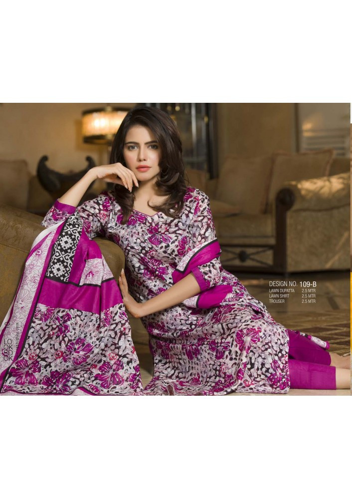 Rashid Tex Classic Lawn Vol 2 Design 109-B