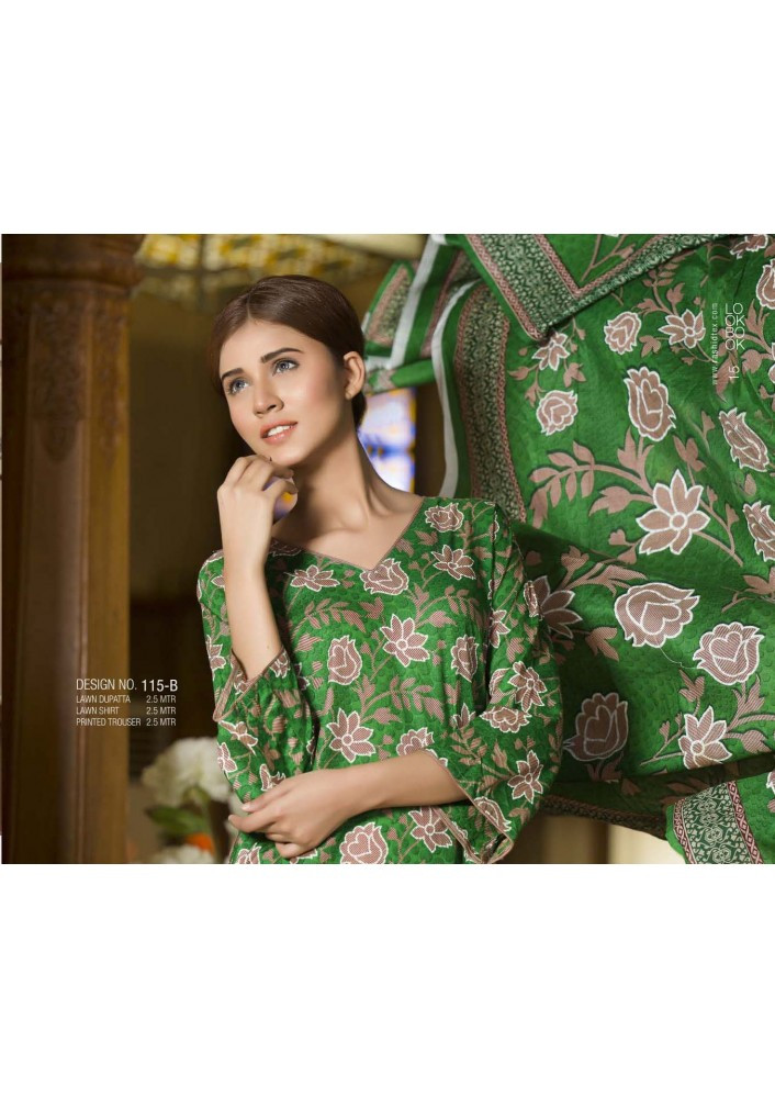 Rashid Tex Classic Lawn Vol 2 Design 115-B