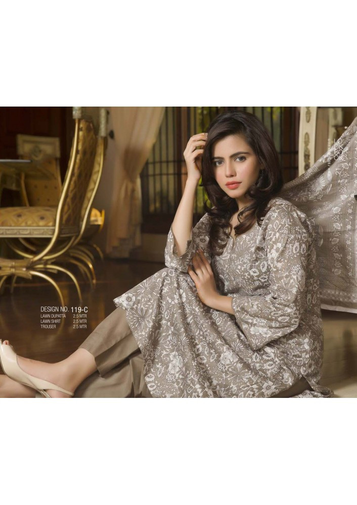 Rashid Tex Classic Lawn Vol 2 Design 119-C