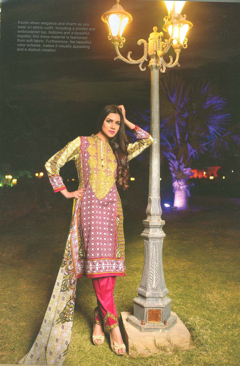 Colors Embroidered Lawn Collection D-0010A