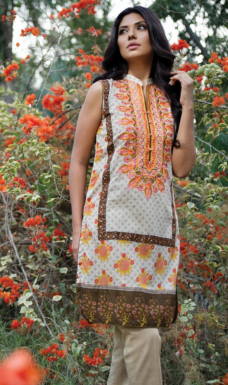 Orient Kurti Embroidered Design 16-003-A