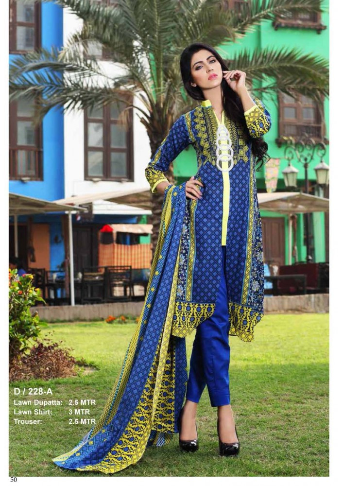 Rashid Summer Classic Lawn Vol 2 Design 228-A