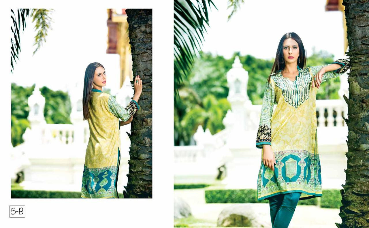 Zanisha Embroidered Kurti 2016 Design 5-B