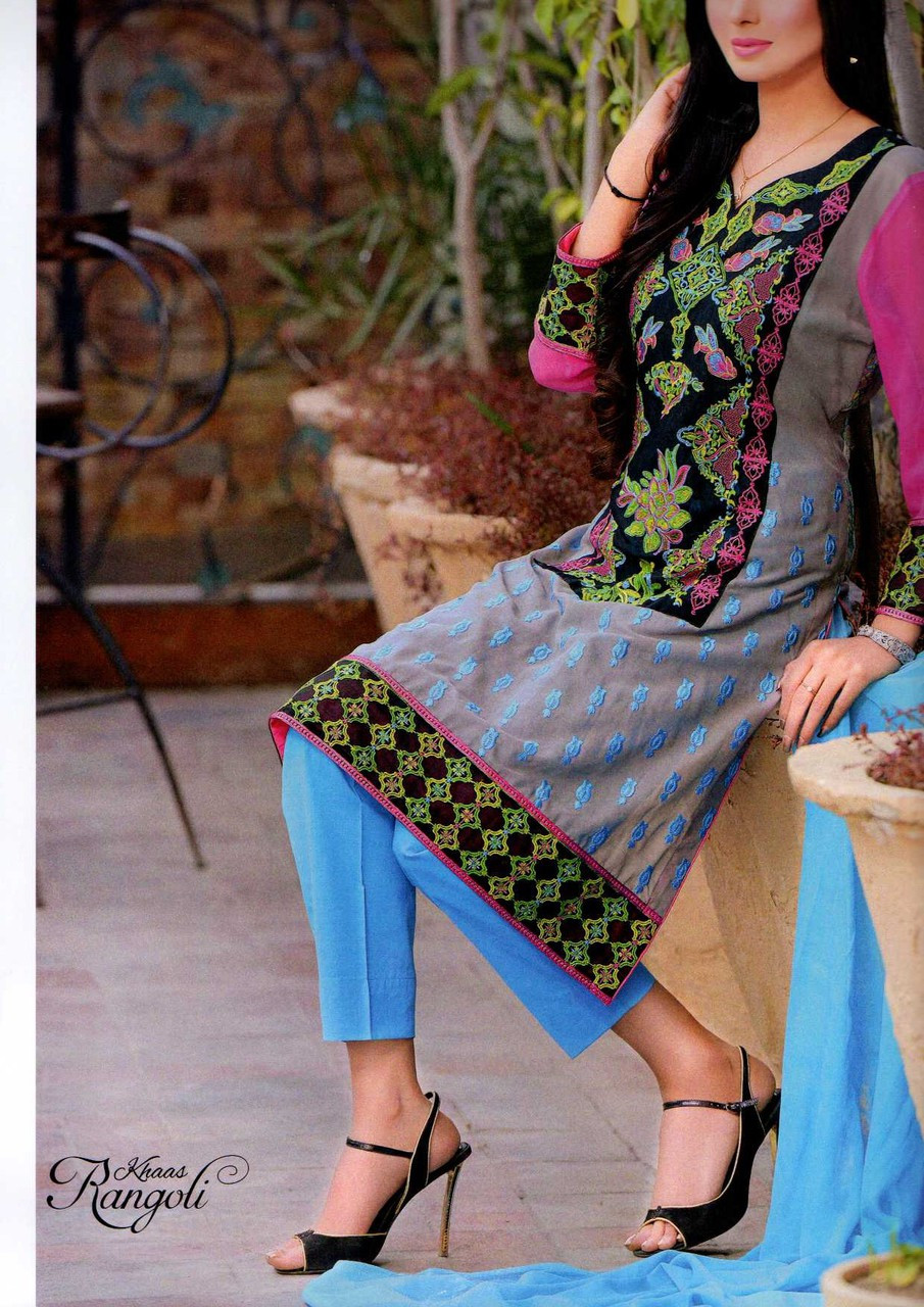 Rangoli Embroidered Swiss Voile by M.A Fabrics AM-04