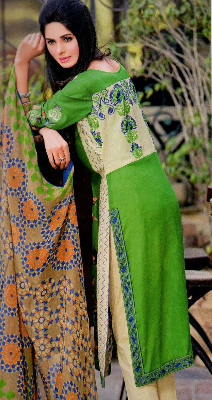 Rangoli Embroidered Swiss Voile by M.A Fabrics AM-12