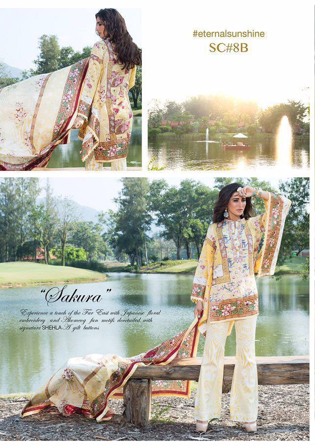 Shehla Chatoor Luxury Lawn by Shariq Textiles SC8B