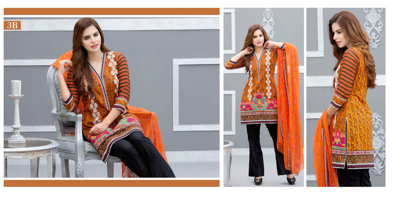 Kalyan Embroidered Designer Lawn Vol 3 Design 3B