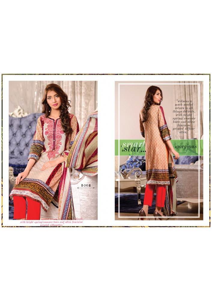 Rashid Summer Classic Lawn Vol 3 245-B