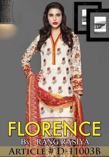 Florence Embroidered Lawn Design 11003-B
