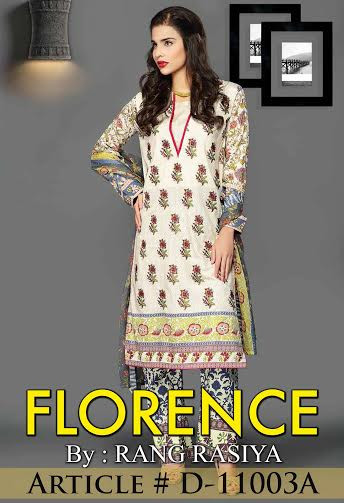 Florence Embroidered Lawn Design 11003-A