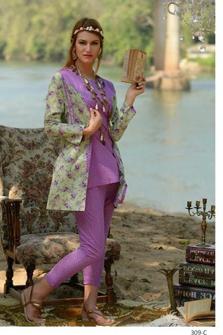 Five Star Classic Lawn 2 Piece Design 309-C