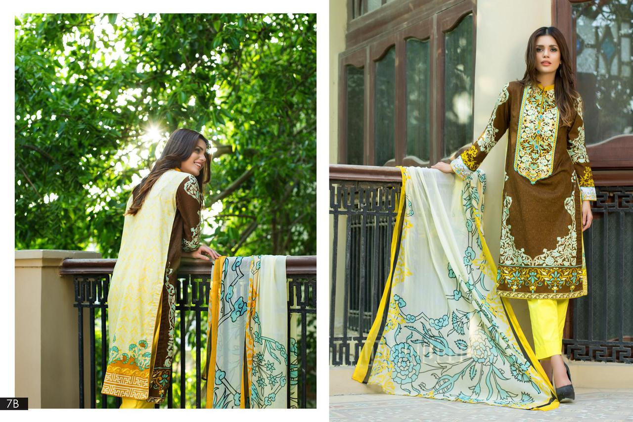 Monsoon Festivana Embroidered Collection Design 7B