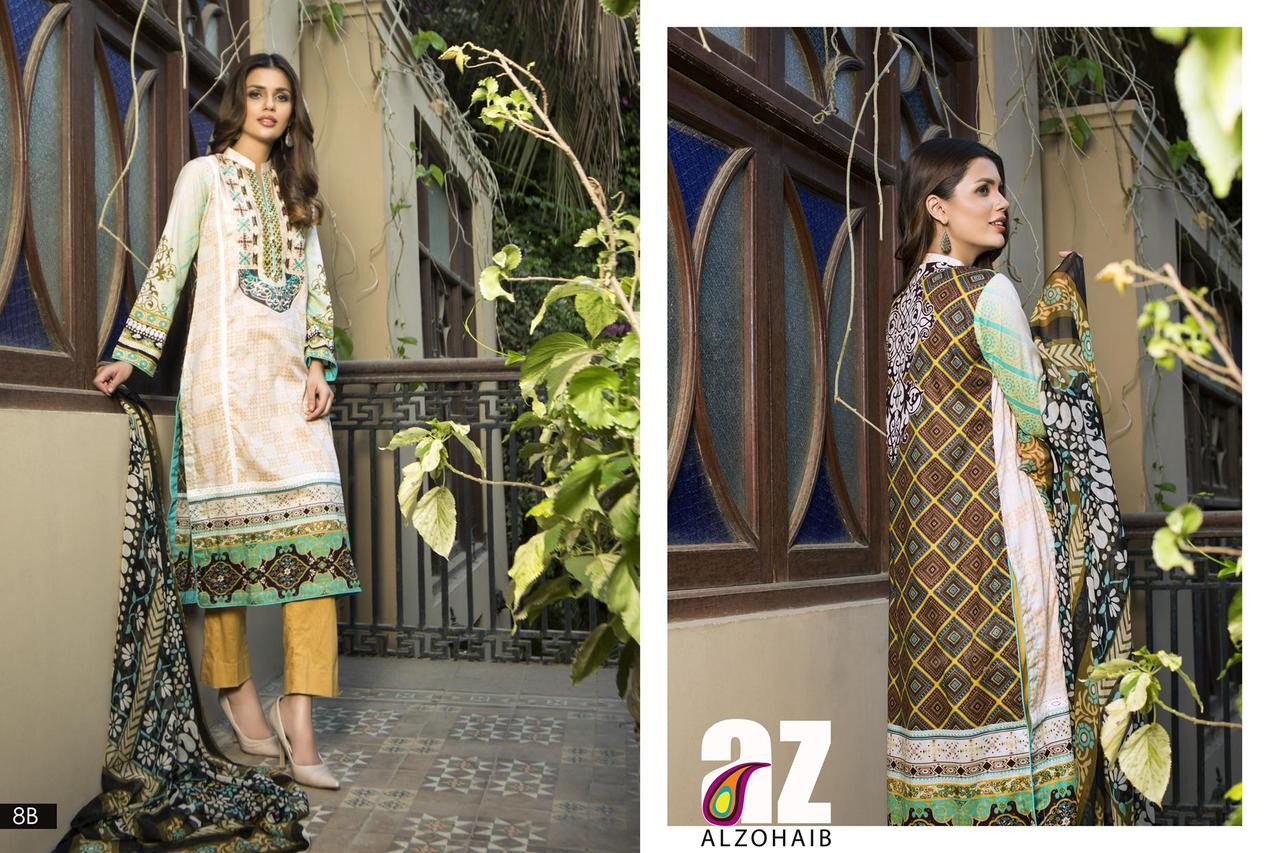 Monsoon Festivana Embroidered Collection Design 8B