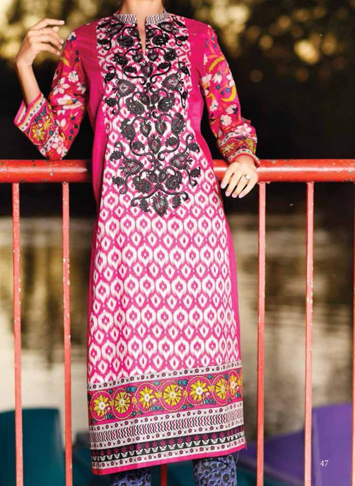 Wareesha Embroidered Kurti 2016 Design VS-9A