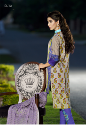 Firdous Premiere Embroidered Chiffon Dupatta Collection Design 1A