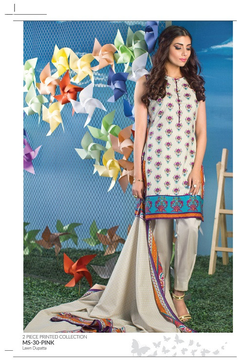 AlKaram Embroidered 2 Piece Splendor Shades Collection MS-30-Pink