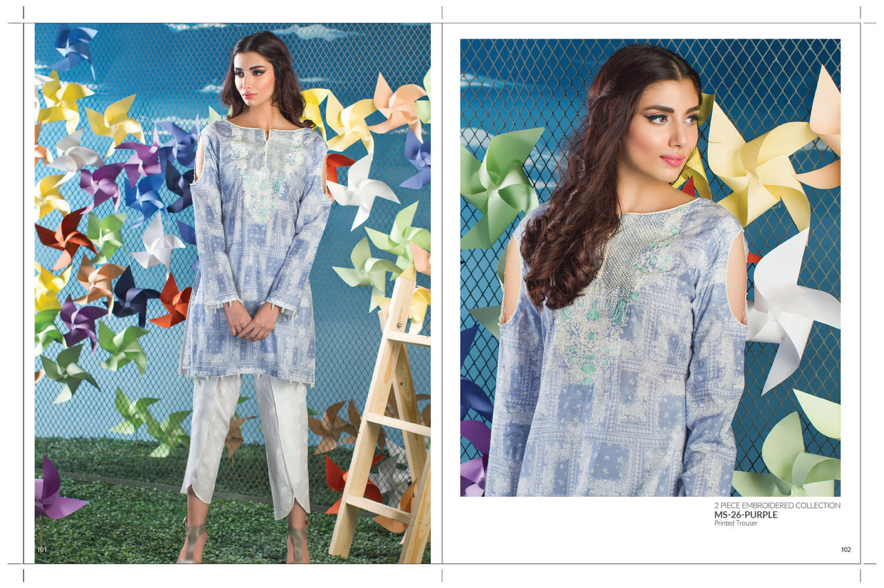 AlKaram Embroidered 2 Piece Splendor Shades Collection MS-26-Purple