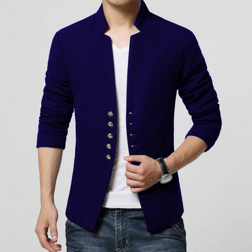 Men's Basic Blazer by Tee Tall - Blue