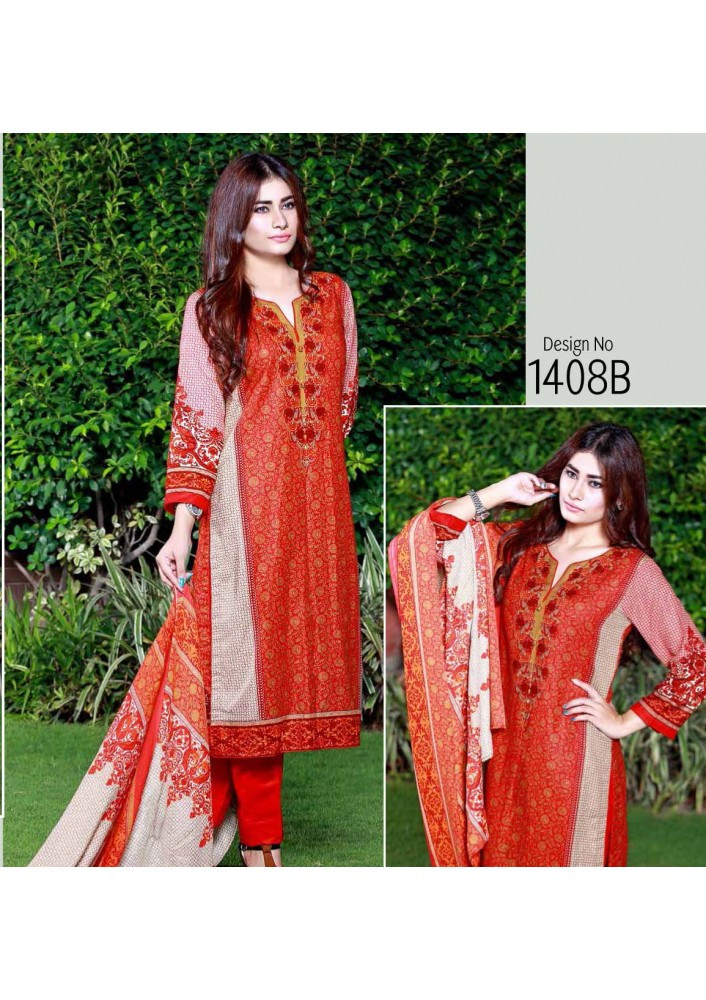 Gloria Khaddar Vol 1 2016 - Design 1408-B