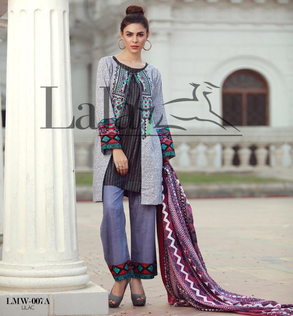 La Moderno Embroidered Khaddar and Wool Design - LMW007A
