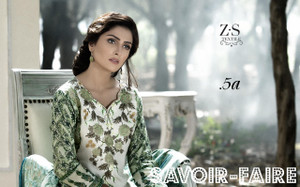 Mahrukh Embroidered Linen and Wool Shawl - 5A