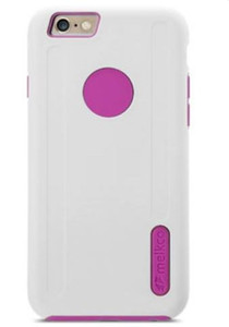 Melkco Kubalt Double Layer Case for Apple iPhone 6 / 6s (4.7") - White / Pink