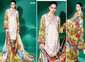 Nation Digital Embroidered Linen Collection - SP-36B