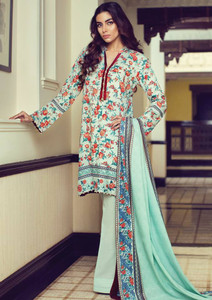 Alkaram Arch Splendor 3 Piece Resham Linen Collection - AW-07-FEROZI
