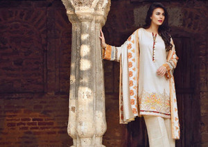 Alkaram Lingering Allure 3 Piece Cottel Linen Collection - 25-PEACH