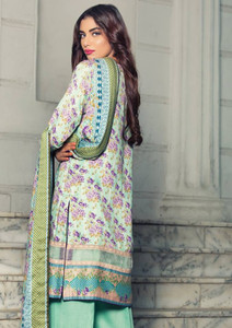 Imperial Grace 3 Piece Resham Twill Linen Collection - 36-SEA GREEN