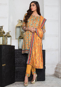 Imperial Grace 3 Piece Resham Twill Linen Collection - 38-YELLOW