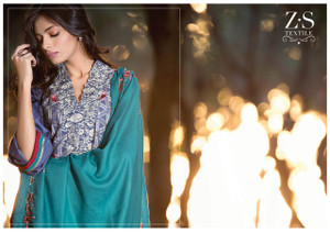 Areeba Saleem Embroidered Peach Leather - AS05